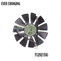 95MM 원래 T129215SU DC 12V 0.5A ASUS GTX760 780 780TI R9 280 290 R9 280X 290X R9 390 390X GTX970 VGA, 5PIN 1PCS