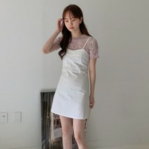 [바보사랑] 여성 여름 호오즈 끈 미니 원피스 드레스[디작소]
