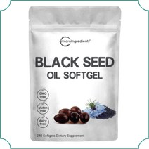 마이크로인그리디언트 블랙커민씨드 블랙씨드오일 1000mg 비건 240소프트젤