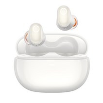 블루투스 헤드셋 무선 이어폰 헤드폰 와이어리스 wireless baseus bowie wm05 ac 하이브리드 43db tws 이어 버드 4 마이크 소음 제거 5.2 하이파이, 하얀