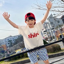 (리틀브로) 컬러레터링반팔티[티셔츠BECP472D]