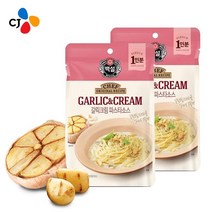 씨제이제일제당 CJ 갈릭크림파스타소스140g 파우치 x20개, 단품