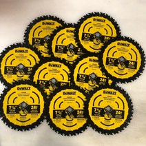 10 Pack Dewalt 7 14 Circular Saw 날s 24 T Framing DWA171424 신상품