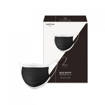 힐타임 투와이어 비말차단 마스크 블랙투톤, 200개, 1개입