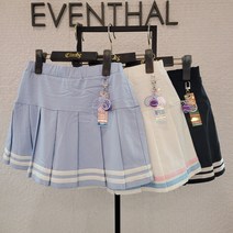 신디키즈 23년 여름 신상품!! 야외활동이 많은 아이에게 입기 좋은 테니스 크롭티와 같이 입으면 코디가 필요없는~~ 키링 주름 스커트 CIWH23301-7954