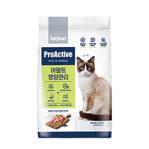 이즈칸 캣 프로액티브 어덜트 영양관리 1.2kg 고양이사료, 선택:단일상품, 상세 설명 참조