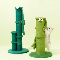 대나무 스크래쳐 고양이 기둥형 수직 장난감, A