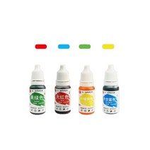 비누만들기 키트 비누 색소 슬라임향료 베이스 10ml 천연 잉크 식용 케이크 파이 쿠키 액체 염료 안료 베이킹 장식 퐁당 요리 착빙 diy 공예 안전, 4