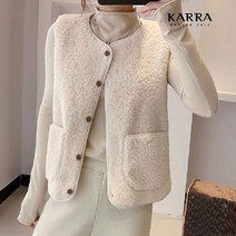 카라 KARRA 우든플리스베스트자켓 KB2FJK054C