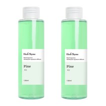 허브타임 방향제 시그니처 니치 향수 디퓨저 리필 130ml 1+1, 파인