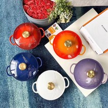 르쿠르제 [정품] x Paris 에펠탑 22cm 5colors 르쿠르제냄비 르쿠르제무쇠냄비, 1)레드