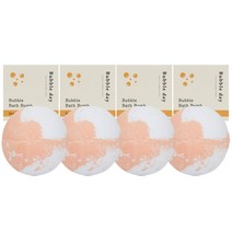 버블데이 배쓰밤 거품 입욕제 자몽 80g 4개