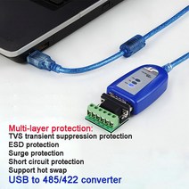 산업용 등급 RS485-USB 통신 변환기-485 모듈 USB-485 422 직렬 케이블, [09] FT232 length 5m
