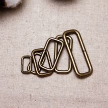 헤세드 국내제작] 엔틱 (청동) 사각링 금속부자재 (4p), 엔틱30mm, 4개