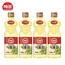 해표 식용유, 250ml, 4개