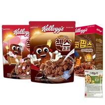 켈로그 시리얼 오곡 첵스초코 570g x 1개 + 마시멜로 400g x 1개 + 코코팝스 460g x 1개 + 미니시리얼 60g