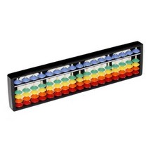 선호리빙 주산 암산 방과후 학습 수학 교육 레인보우 컬러 주판, 17선_5색