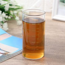 쏘맥잔 350ml 4종 눈금 미니 소맥잔 홈 카페 아이스라떼 내열 유리컵, 그린