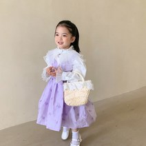로엘 매쉬 이중 카라 블라우스 R5403