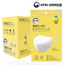 웰클린 네오 보건용 마스크 소형 KF94, 40매입, 2개