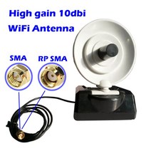 디지털 안테나 공중파 UHD TV 수신기WLAN 지향성 레이더 모양 공중 부스터 지그비 블루투스 핫스팟 라, 01 RP SMA 1 meter cable