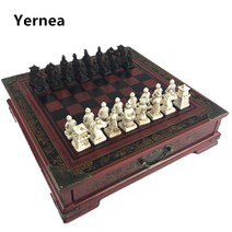 체스 보드게임 chess 게임 휴대용 고급 레트로 우드