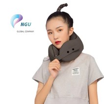 메모리품 목베게 여행용 목쿠션, 다크 애쉬