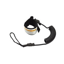 휴대용 서핑 밧줄 야외 탄성 TPU 봄 서핑 보드 손 매직 스티커 보트 안전 스탠드 패들 코일 SUP, 검정