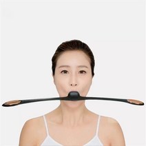 한타오 볼살빼기 얼굴 마사지 브이라인 안면 근육 공진 운동기구, 블랙, 1개