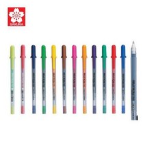 사쿠라 겔리롤 파인 젤펜 0.6mm 19color 중성펜, 블랙(49)