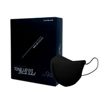 참존 톤업핏 블랙라벨 마스크 중형 KF94, 50개입, 1개, 레인블랙