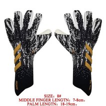 두꺼운 축구 골키퍼 장갑 성인 게임 미끄럼 방지 보호 장비 전문 장착 라텍스 두께: 3mm-4mm, A1-8