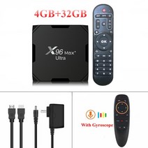 듀얼 와이파이 BT HDR 울트라 TV 박스 안드로이드 11 암로직 S905X4 쿼드 코어 4GB 64GB AV1 8K 미디어 플레이어 셋톱 박스 X96 MAX Plus 2GB 1, 27.Au 플러그  4G 32G G10S
