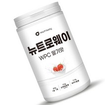 NEWTROWAY 제로당 스테비아WPC딸기맛 600g 순도80% 미국산농축유청단백분말 최적 8종아미노산비타민 영양배합 엽산 철분 류신 혼합야채분말 함유, 뉴트로웨이 WPC 600g 딸기맛 1통