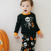 유아동 실내복 배냇 할로윈 내복 야광 댄싱스컬