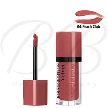 BOURJOIS 루즈 에디션 벨벳 롱래스팅 리퀴드 립스틱 7.7ml 쉐이드, 04 Peach Club