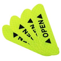강력접착 4개/대 자동차 반사 스트립 경고 스티커 좌석 Leon Ibiza MK2 MK3 5F 6L 6J FR Ateca 도어, 02 green