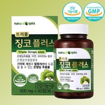 트리블 징코 플러스 2개월분 은행잎 추출물 아연 비타민B6 혈행개선 기억력개선 영양제, 단품, 단품
