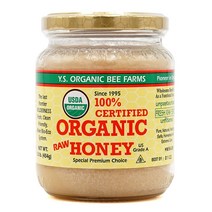 Y.S. Eco Bee Farms 100％ 오가닉 인증 로우 허니 454 g, 1개