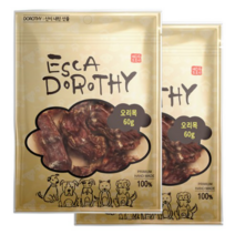 에스카도로시 국내산 수제 애견간식, 오리목, 80g, 6개