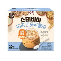 [녹차원] 설탕제로 스테비아 16곡 미숫곡물차 20스틱(3개 구매시 1개 더), 단품