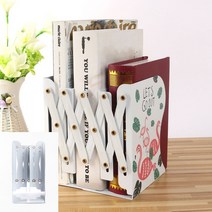 자바라책꽂이 책상위 책꽂이 책장 미니 간이 화이트A2