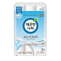 깨끗한나라 순수시그니처 27m, 30개, 6개