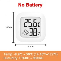 기상 습도 온도계 관측 디지털 전자 lcd abs 스마일 실내 측정기 센서 게이지 weather station for home, 하얀