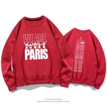 WE ARE PARIS 리오넬 메시 파리 생제르맹 맨투맨 긴팔 빅사이즈 봄 가을 남자 여자 PSG 생제르망 축구 커플