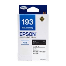 엡손정품 정품잉크 T193170 검정 WF2521 250매 WF-2661, 1개