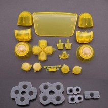 ps5 부품 듀얼센스 커버 컨트롤러 거치대 실리콘 스틱 케이스 받침대 고무 전도성 버튼 및 풀 세트 조이스틱 방향 키 소니 용, N14