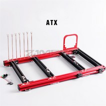 ATX PC 테스트 벤치 알루미늄 합금 컴퓨터 케이스 수냉 오픈 프레임 오버클럭 에어 HTPC 지원 그래픽 카드, 2.빨간