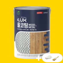 [만능페인트] 삼화페인트 아이럭스 올코팅 벽지페인트 방문페인트 현관문 철문 페인트 1L, 반광1L, 선샤인옐로우, 1개