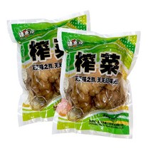 [수연중국식품] 중국김치 중국반찬 중국짱아치 아주좋은 반찬 짜차이(덩어리), 2봉, 800g